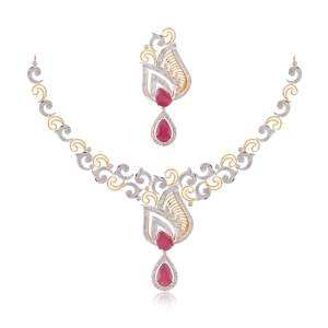 Diamond Necklace 18K Gold